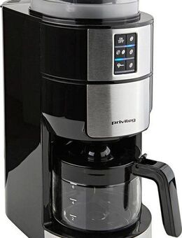 Privileg Kaffeemaschine mit Mahlwerk CM1121-GS, Papierfilter 1x2, Individueller Mahlgrad, programmierbare Kaffeestärke, Warmhalteplatte