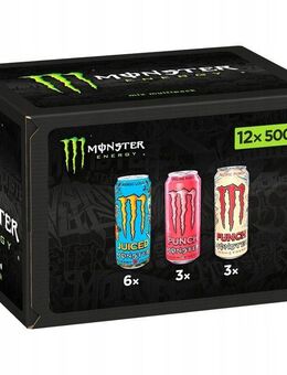 Monster Juice Punch Mix - Energetisches Getränk, 500ml (12er-Pack) l Set453 - Ingolstadt