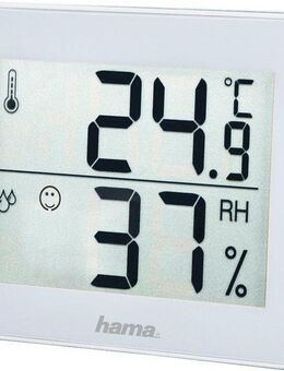 Hama Thermo-/Hygrometer "TH-130", Weiß Thermometer Innenwetterstation