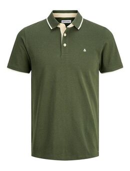 Jack & Jones PlusSize Poloshirt JJEPAULOS POLO SS NOOS PLS mit Logo Stickerei