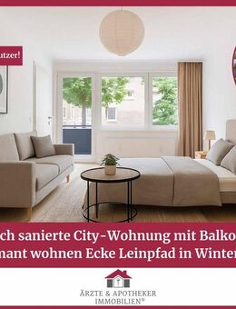 Frisch sanierte City-Wohnung mit Balkon - charmant wohnen Ecke Leinpfad in Winterhude - Hamburg
