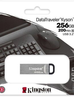 Kingston DataTraveler Kyson 256 GB USB-Stick (USB 3.2, Lesegeschwindigkeit 200 MB/s)