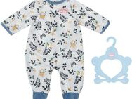 Baby Annabell Puppenkleidung Strampler blau Blätter, 43 cm, mit Kleiderbügel