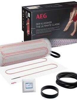 AEG Haustechnik Fußbodenheizung Basis Thermo Boden »TBS TB 160/6 Set Plus«, Elektrische Fußbodenheizung, Komplettset 6 m², 160 W/m²