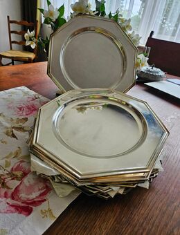 Konvolut (12 Stück) Platzteller "Silver plated" - Ratingen