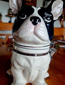Vorratsdose Boston Terrier. Keramik. Neu - Wuppertal
