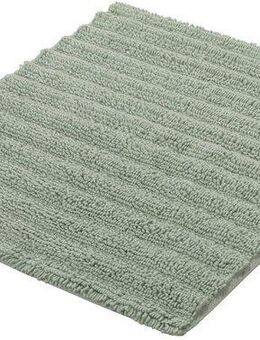 Kleine Wolke Badematte Yara, Höhe 5 mm, beidseitig nutzbar, fußbodenheizungsgeeignet, Baumwolle, rechteckig, Badteppich, Uni Farben, gestreift, waschbar
