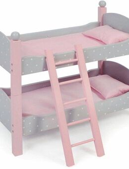 CHIC2000 Puppenbett Puntos Grey, auch als zwei Einzelbetten verwendbar