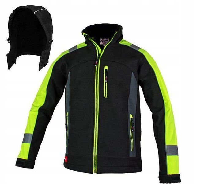 SOFTHELL ARBEITSJACKE mit abnehmbarer Kapuze – Reflektierende Arbeitsjacke für optimale Sicherheit und Komfort - Wuppertal