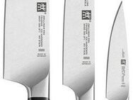 Zwilling Messer-Set Pro (Set, 3-tlg., Spick- &Garniermesser (11 cm),Fleischmesser (20 cm)Kochmesser (20 cm), Edelstahl 18/10, aus einem Stück geschmiedet