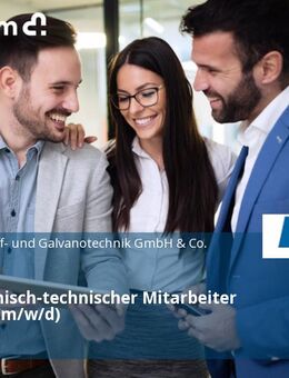 Kaufmännisch-technischer Mitarbeiter Galvanik (m/w/d) - Solingen (Klingenstadt)