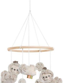 Fehn Mobile Lazy, Crazy & Pink, Holz-Mobile Faultier