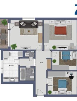 Familienwohnung in ruhiger Lage in Wittlaer - Düsseldorf