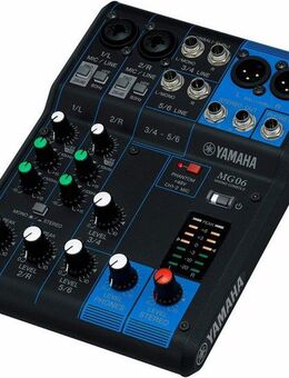 Yamaha Mischpult 6-Kanal Mischpultkonsole MG06