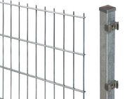 GARDEN 'N' MORE Doppelstabmattenzaun Standard, (21-St), 10 Elemente für 20 m, LxH: 200 x 83 cm, mit 11 Pfosten