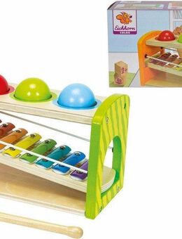 Eichhorn Spielzeug-Musikinstrument Color, Xylophon Klopfbank, aus Holz