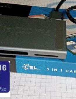 USB 3.0 Typ A & C, Multi Speicherkartenleser CSL 5fach, USB 3.1 Typ C Adapter, MicroSDXC Samsung PRO Plus 512GB, mit einer Datenübertragung von bis zu 160MB/s, inklusive SD-Adapter - Fürth