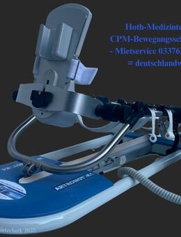 CPM Bewegungsschiene Knie- und Hüftgelenk leihen -Motorschiene deutschlandweit- 4 Wo 336,- € oder mit ärztlicher Verordnung - Zeuthen