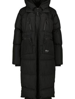 Alife & Kickin Winterjacke Damen RihannaAK A Langer, warmer Wintermantel mit großer Kapuze und Fleece Innenfutter