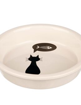 Trixie Keramiknapf mit Katzenmotiv - 250 ml, Ø 13 cm