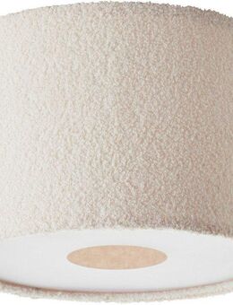 LeGer Home by Lena Gercke Deckenleuchte Debora, ohne Leuchtmittel, Teddy-Stoff, Ø 35 cm, E27, beige