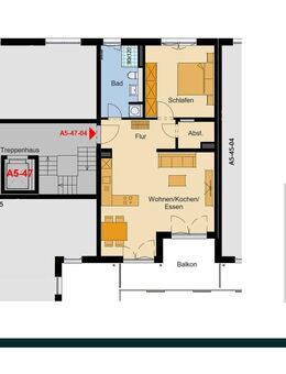 Friedrichspark Haus A5: Großer Wohnbereich, sonniger West-Balkon, Tageslichtbad - Villingen-Schwenningen