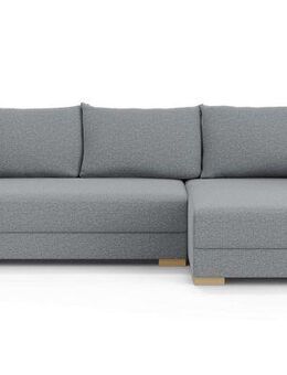 Home affaire Ecksofa MAGHERA universell Schlafsofa mit Bettkasten, Maße B/T/H: 255/142/84cm, L-Form mit Recamiere rechts oder links montierbar, hoher Sitzkomfort