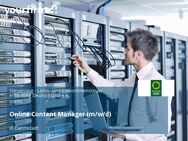 Online Content Manager (m/w/d) - Darmstadt