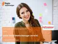 Junior Social Media Manager (m/w/d) - Bietigheim-Bissingen