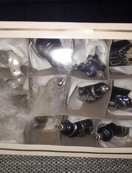 Weihnachtsbaumschmuck 4 silberne Vögelchen und 7 versch.Motivhänger € 3,- - Euskirchen