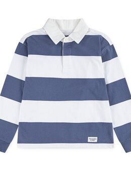 Abercrombie Kids Longsleeve AFB LONG SLEEVE RUGBY PO im Rugby-Style, gestreift und mit Polo-Kragen, for boys
