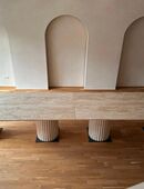 Travertin Naturstein Marmortisch Design Meetings maßgefertigt 5 m in 50859