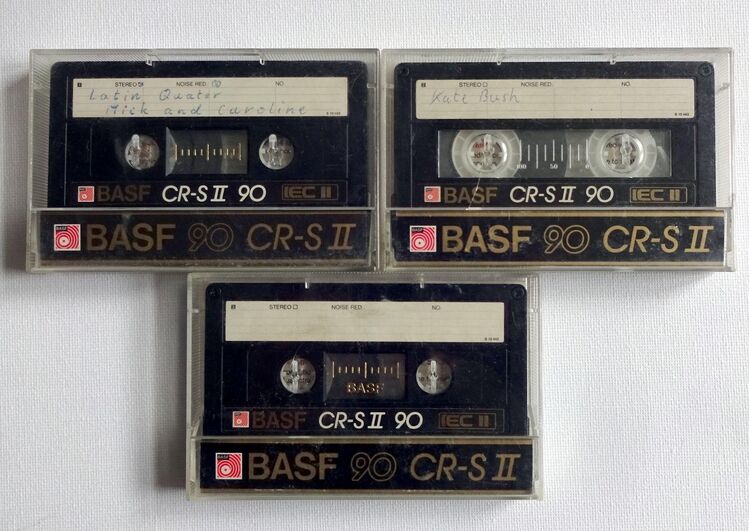 3x BASF CR-S II C 90 - Audio Cassette - Gelsenkirchen