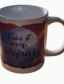 Diddl Tasse „Take it easy, Stefan“ Kaffeebecher - Essen