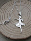 ☝️☝️☝️925 Sterling Silber plat. Halskette + Anhänger Ballerina, NEU ⭐⭐⭐⭐⭐ in 86368