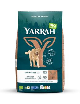 Yarrah Bio Getreidefrei mit Bio Huhn - 2 kg