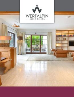 Stilvolles Wohnen: Anbauhaus zentral u. ruhig in Garmisch-Partenkirchen! Kamin, Garten, Doppelgarage - Garmisch-Partenkirchen