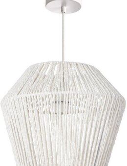 Paco Home Pendelleuchte Pinto, ohne Leuchtmittel, Deckenlampe aus Aluminium und Papier, Ø Schirm ca. 33 cm, Fassung E27