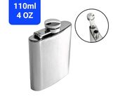 Flachmann 110ml 4OZ Hip Flask Edelstahl Taschen Alkohol Flasche 16,90 €* - Villingen-Schwenningen