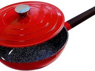 KING Wok Shine Red, Aluminiumguss (1-tlg), Ø 28 cm, Induktion