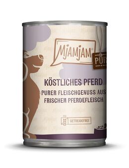 Sparpaket MjAMjAM purer Fleischgenuss 12 x 400 g - köstliches Pferd pur