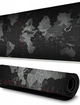 GAMING Büro SCHREIBTISCH-MAUSPAD XXL 80X30 Weltkarte Wasserdicht Unterlage - Wuppertal