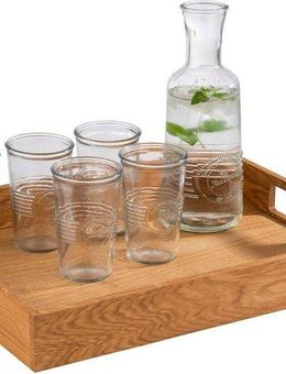 APS Tablett, Eichenholz, (1-tlg), mit Griffmulden