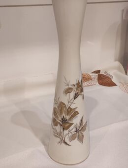 Längliche Vase Handbemalt von Alka Kunst Serie Annelie mit Goldrand - Köln