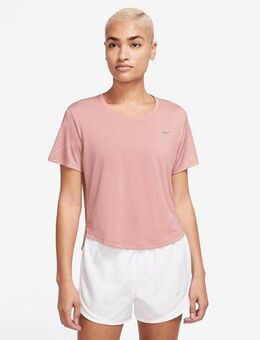 Nike Laufshirt SWOOSH DRI-FIT WOMEN'S PRINTED SHORT-SLEEVE CROP TOP