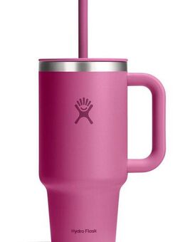 Hydro Flask Thermobecher All Around Travel Tumbler in den Größen 24 oz/ 32 oz / 40 oz, Edelstahl, Thermo Cup mit Strohhalm