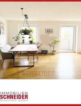 IMMOBILIEN SCHNEIDER - Lehel- wunderschöne 4 Zi-Wohnung mit Wohnküche, Holzdielenboden und Balkon - München