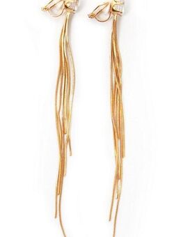 Firetti Paar Ohrclips mehrreihig, mit Glasstein
