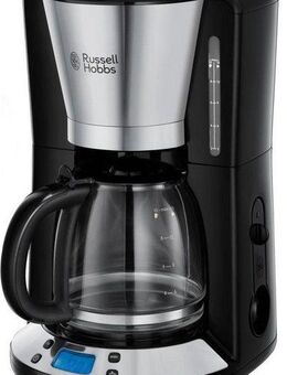RUSSELL HOBBS Filterkaffeemaschine Victory 24030-56, 1,25l Kaffeekanne, 1x4, Digitale Glas-Kaffeemaschine