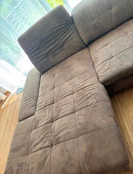 Wohnlandschaft ca. 3,20 m x 2,40 m, Couch, microfaser braun - Stuttgart